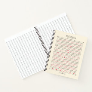 Desiderata - Personalisiert Notizbuch