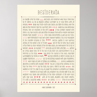 Desiderata Poster