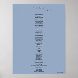 DESIDERATA POSTER