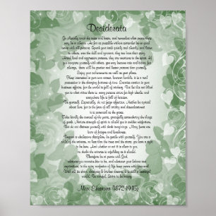 Desiderata" Prosa Poster