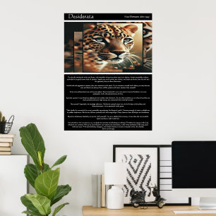 Desiderata: Schönheit in Stille Poster