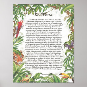DESIDERATA tropischer Regenwald Poster