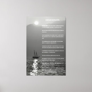 DESIDERATA Twilight Segelsport Leinwanddruck