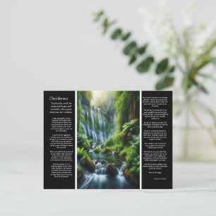 DESIDERATA Verstecktes Paradies: Wasserfall-Embrac Postkarte