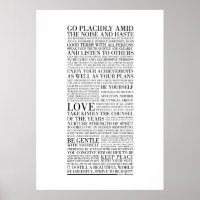 Desiderata von Max Ehrmann-Poster