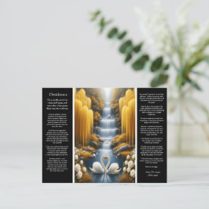 Desiderata Wasserfall: Die Hingabe des Tales Postkarte