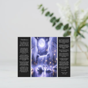 Desiderata Wasserfall: Golden Romance Falls Postkarte
