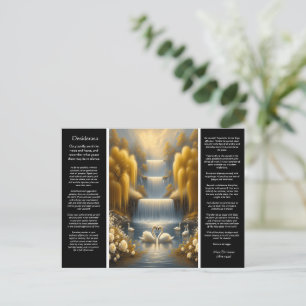Desiderata Wasserfall: Goldenes Tal, Herzlich Postkarte