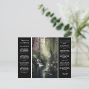 Desiderata Wasserfall: Kirschblüten und Schwäne Postkarte
