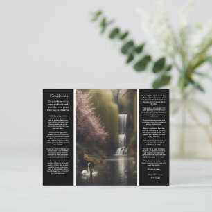Desiderata Wasserfall: Romantik im Woodland Bloom Postkarte