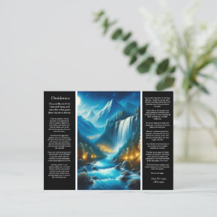 Desiderata Waterfall Calm Postkarte
