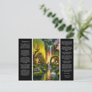 Desiderata Waterfall Garden Glow Swan's Serenity Postkarte