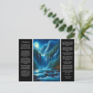 Desiderata Waterfall Wisdom Postkarte