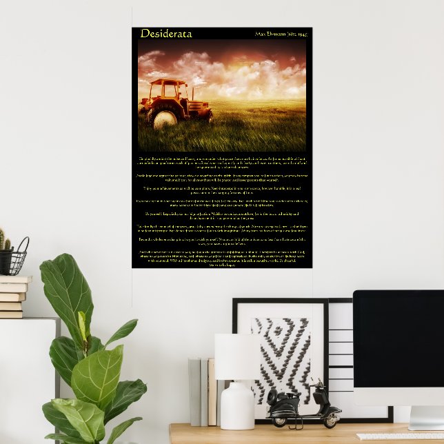 Desiderata Wheat Fields Posters Poster (Heimbüro)