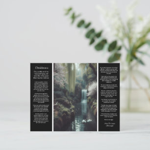 Desiderata Woodland flüstert Kirschblüten, Ruhe Postkarte