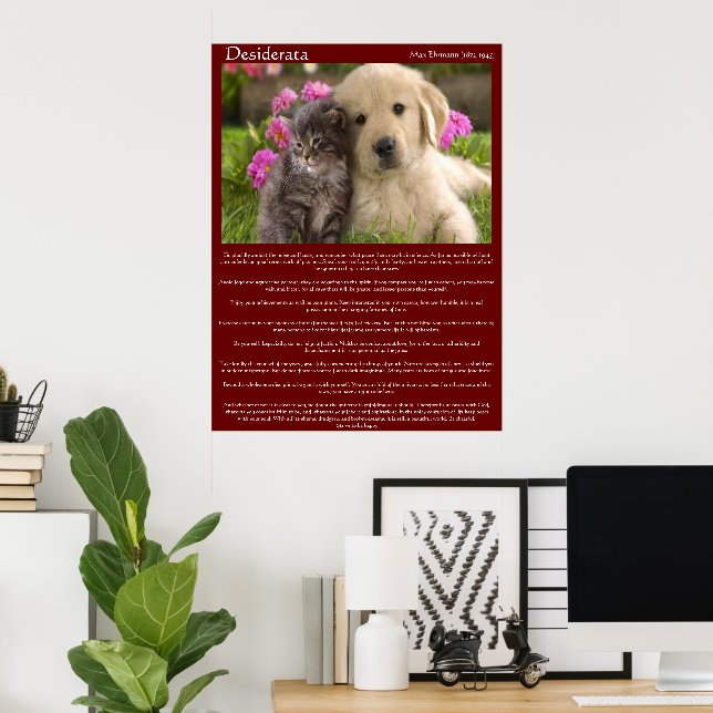 Desiderata Young Liebe Fight Posters Poster (Heimbüro)
