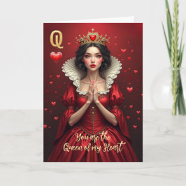 Design 04 Queen of My Heart Valentine Card Einladung