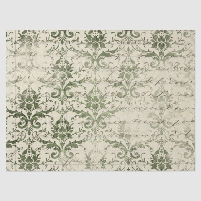 Design 1 der Reihe "Ephemera Green Paper" Seidenpapier (Vorderseite)