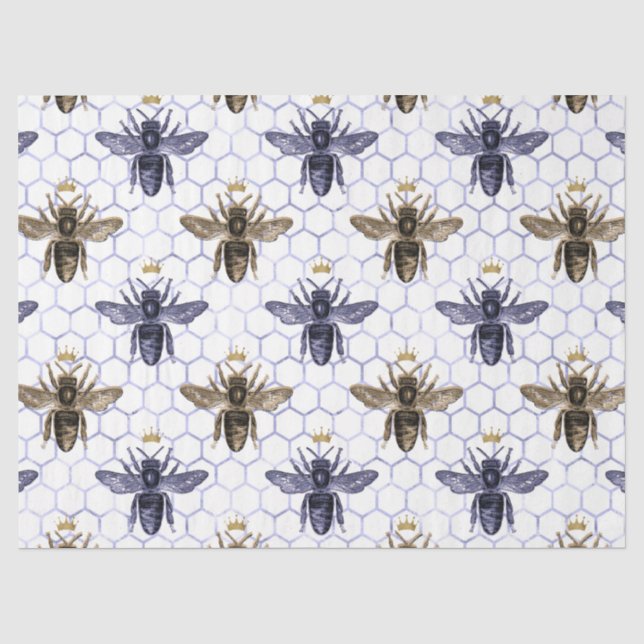 Design-21-Papiertücher der Serie Serenity Bee Seidenpapier (Vorderseite)