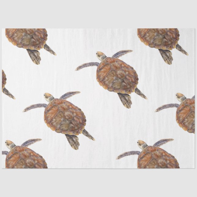Design 26 Gewebe der maritimen Life-Serie Seidenpapier (Vorderseite)