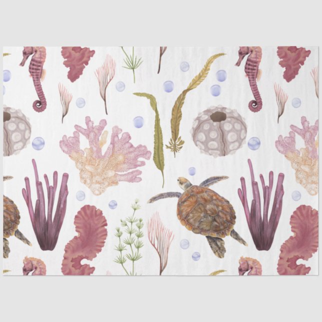 Design 29-Gewebepapier der maritimen Life-Serie Seidenpapier (Vorderseite)