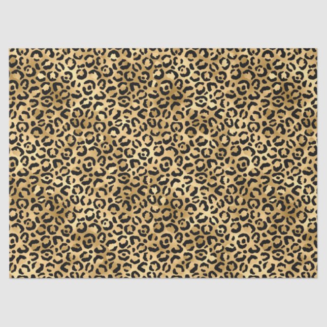 Design-2-Tissue Paper der Blue Leopard-Serie Seidenpapier (Vorderseite)