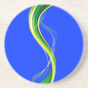 Design-34534 für vertikale grüne Welle Getränkeuntersetzer