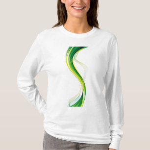 Design-34534 für vertikale grüne Welle T-Shirt