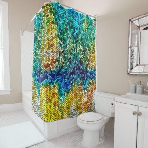 Design 34 Mosaikbild Duschvorhang