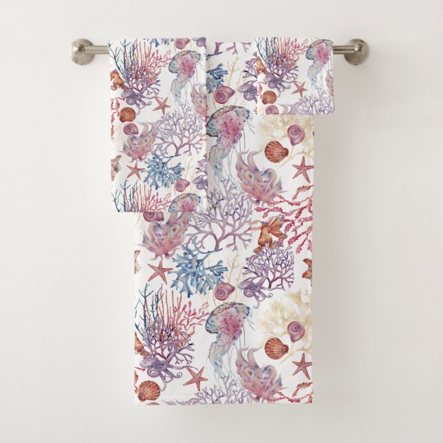 Design 3 der Unterwasserfarbe Badhandtuch Set (Insitu)