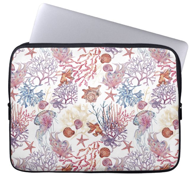 Design 3 der Unterwasserfarbe Laptopschutzhülle (Vorderseite)