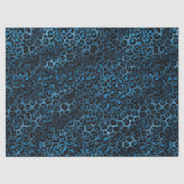 Design 3-Papiertücher der Blauen und Goldleopard-S Seidenpapier