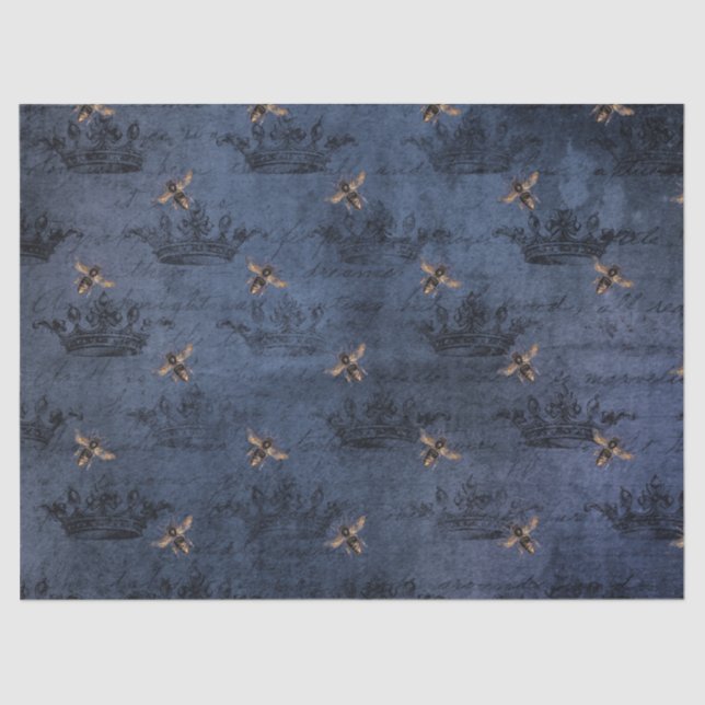 Design 5-Gewebe der Blauen Bienenreihe Seidenpapier (Vorderseite)