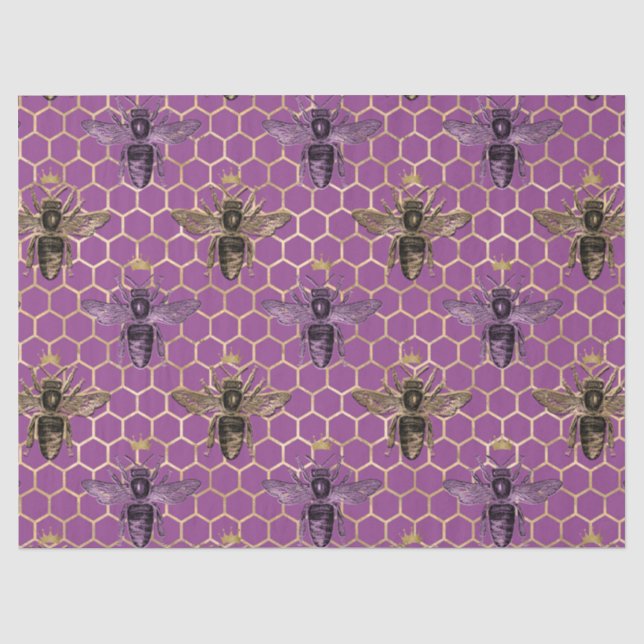 Design-5-Gewebe der Queen Bee-Serie Seidenpapier (Vorderseite)