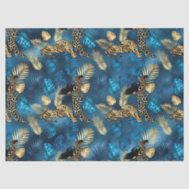 Design 6-Gewebe der Blue Leopard Serie Seidenpapier