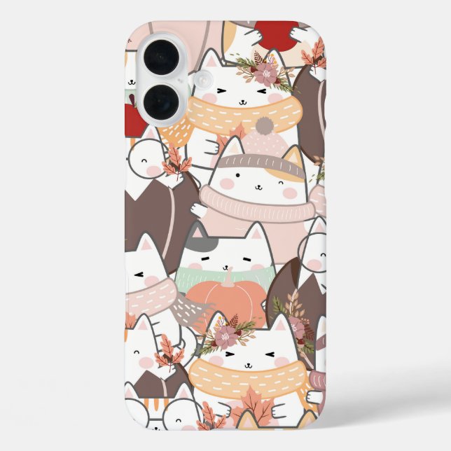 Design abstrakter Tierbilder iPhone 16 Plus Hülle (Rückseite)