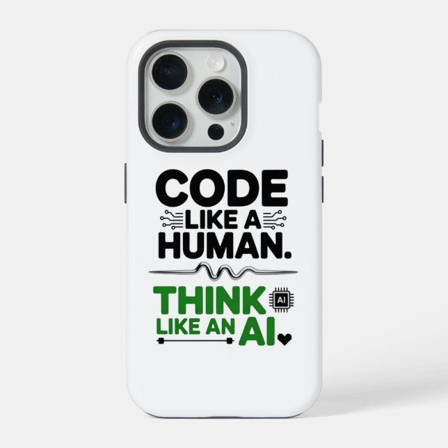 Design-AI-Collaboration iPhone 15 Pro Hülle (Rückseite)