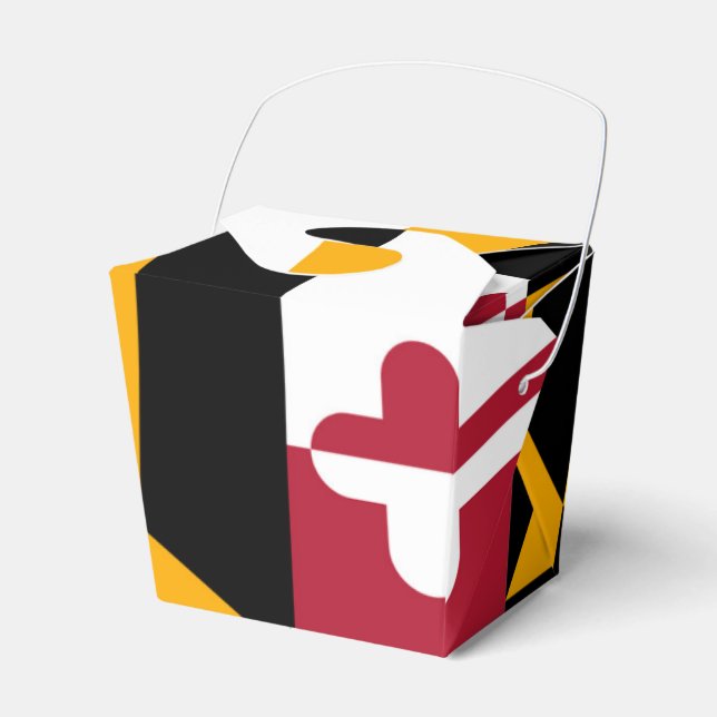 Design-Anzeige für Maryland-Staatsflaggen Geschenkschachtel (Vorderseite)