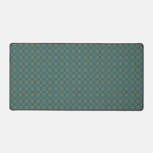 Design Artistique turquoise Et Motif Orange