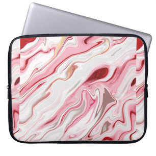 Design aus flüssigem Marmor, farbenfrohe Marmorver Laptopschutzhülle