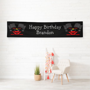 Design-Banner für Rennwagen Banner