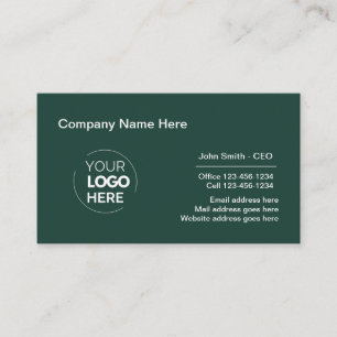 Design Beruflicher Logos für Unternehmen Smaragd g Visitenkarte