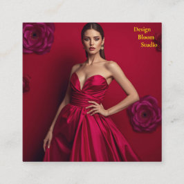 Design Bloom Studio Business Card Quadratische Visitenkarte
