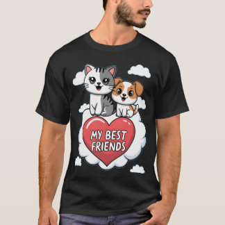 Design-bo für Hunde und Katzen Meine besten Freund T-Shirt