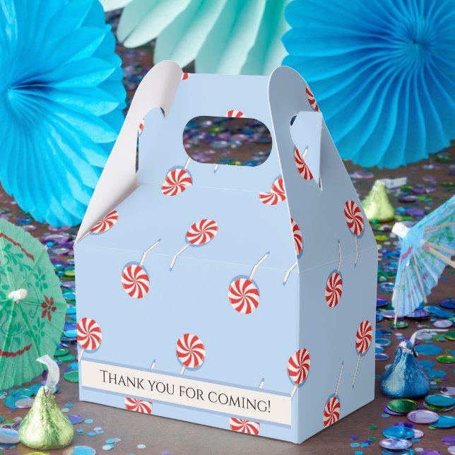 Design-Box für Red & White Lollipop Muster Geschenkschachtel (Party)