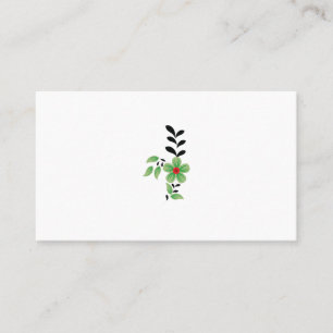 Design Business Card für Schwarz, Rot, Grün Visitenkarte
