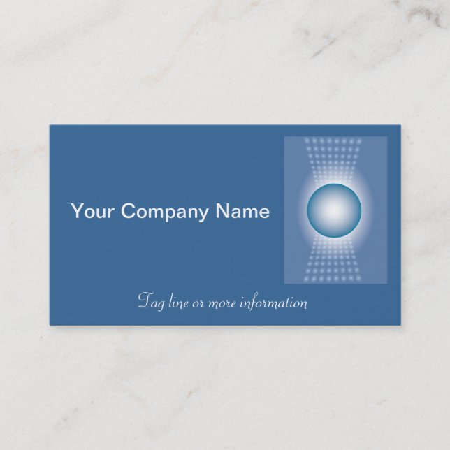 Design Carte de visite de logo bleu (Devant)