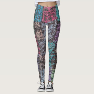 Design-Chalk für abstrakte Wohngestaltung in Multi Leggings