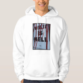 Design com Protesto Visual Urbano War is Hell Hoodie