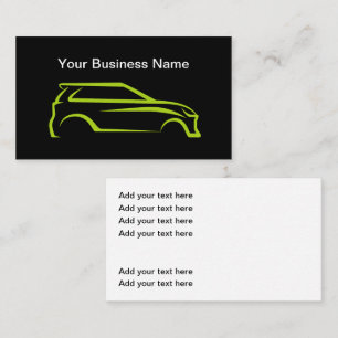 Design Cool Carte de visite automobile classique